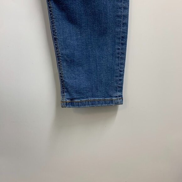 Mango Women's NOA‎ High Rise Cotton Stretch Tapered Denim Jeans Size 10 - Picture 5 of 14